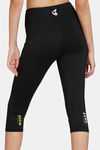 Zelocity Quick Dry 3/4Th Gym Leggings - Jet Black — thumbnail 5